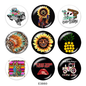 20MM  Dreamcatcher  Car  Print   glass  snaps buttons