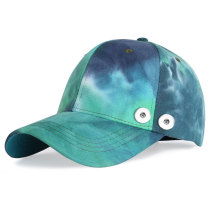 Baseball cap men's and women's fashion color summer sun hat sunscreen fit 18mm snap button jewelry