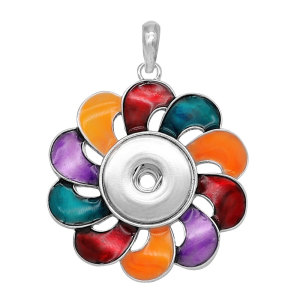 snap sliver Pendant  fit 20MM snaps style jewelry