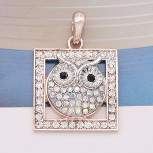 snap rose gold  Pendant  fit 20MM snaps style jewelry