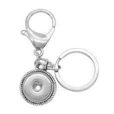 Alloy fashion Keychain with button fit snaps chunks Snaps Jewelry
