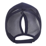 Ladies hats ponytail baseball net caps summer sunscreen fit 18mm snap button beige snap button jewelry