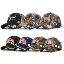 Jungle camouflage USA baseball cap summer sunscreen fit 18mm snap button beige snap button jewelry