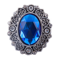 20MM designer metal silver plated snap with rhinestone  charms snaps jewelry