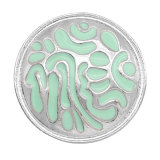 20MM design snap silver  Plated with enamel snap button