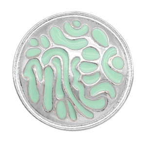 20MM design snap silver  Plated with enamel snap button