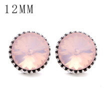 1pcs 12MM  design metal silver plated snap charms Multicolor