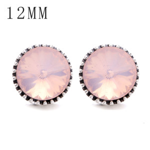1pcs 12MM  design metal silver plated snap charms Multicolor