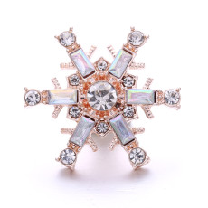 20MM metal Rose gold plated snap charms snaps jewelry