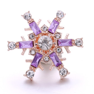 20MM metal Rose gold plated snap charms snaps jewelry