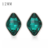 1pcs 12MM  design metal silver plated snap charms Multicolor