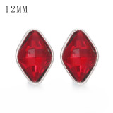 1pcs 12MM  design metal silver plated snap charms Multicolor