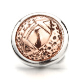 20MM metal Rose gold plated snap charms snaps jewelry