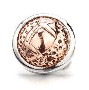 20MM metal Rose gold plated snap charms snaps jewelry