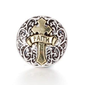 20MM metal Rose gold plated snap charms snaps jewelry