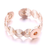 1 buttons snap Rose gold bracelet fit snaps jewelry