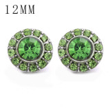 1pcs 12MM  design metal silver plated snap charms Multicolor
