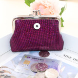 Snaps coin purse Storage bag fit 18mm snap button jewelry