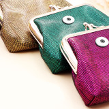 Snaps coin purse Storage bag fit 18mm snap button jewelry