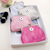 Snaps coin purse Storage bag fit 18mm snap button jewelry