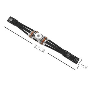 leather Snap bracelets fit 20mm snaps chunks 1 button