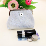 Snaps coin purse Storage bag fit 18mm snap button jewelry