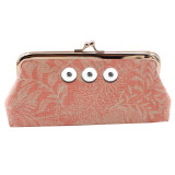 Snaps coin purse Storage bag Clutch bag fit 18mm snap button jewelry
