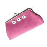 Snaps coin purse Storage bag Clutch bag fit 18mm snap button jewelry