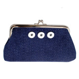 Snaps coin purse Storage bag Clutch bag fit 18mm snap button jewelry