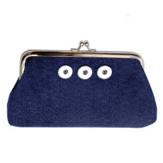 Snaps coin purse Storage bag Clutch bag fit 18mm snap button jewelry