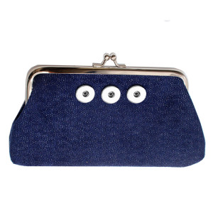 Snaps coin purse Storage bag Clutch bag fit 18mm snap button jewelry