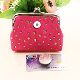 Snaps coin purse Storage bag fit 18mm snap button jewelry