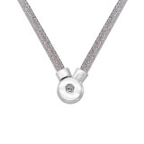 45CM Braided  leather necklace fit snaps