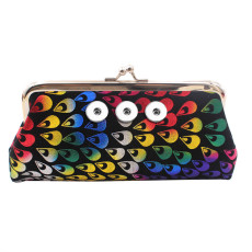 Snaps coin purse Storage bag Clutch bag fit 18mm snap button jewelry