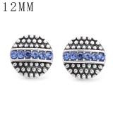 1pcs 12MM  design metal silver plated snap charms Multicolor