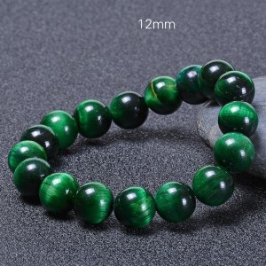 12MM Natural Blue Tiger Eye Bracelet Eagle Eye Cat Eye Bracelet