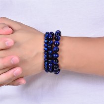 6MM Natural Blue Tiger Eye Bracelet Eagle Eye Cat Eye Bracelet