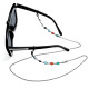 Sunglasses hanging chain colorful diamond hanging neck rope metal copper snow chain mask chain