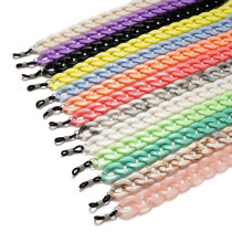 Fashion Acrylic Glasses Chain Tortoiseshell Amber 13 Color Two-tone Glasses Chain Anti-lost Thick Mirror Rope
