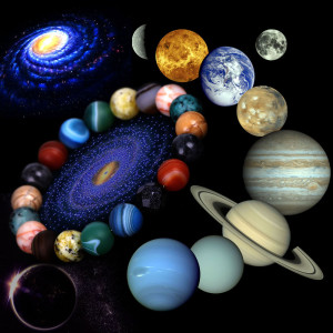 The solar system's eight stone planet bracelets universe galaxy exploration star bracelets
