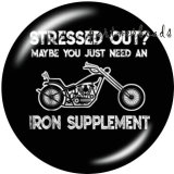 20MM  Car sign  Print   glass  snaps buttons