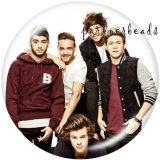 20MM  Famous music  Print   glass  snaps buttons