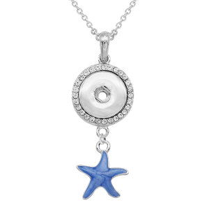 Beach Cow rabbit Car Necklace With accessories silver  fit 20MM chunks 50CM chain  snaps jewelry  necklace for women