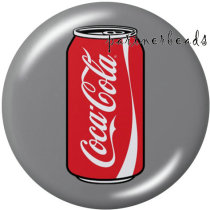 20MM  Coca Cola  Print   glass  snaps buttons