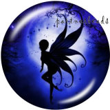 20MM    Elves  Print   glass  snaps buttons