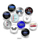 20MM  Car sign  Print   glass  snaps buttons