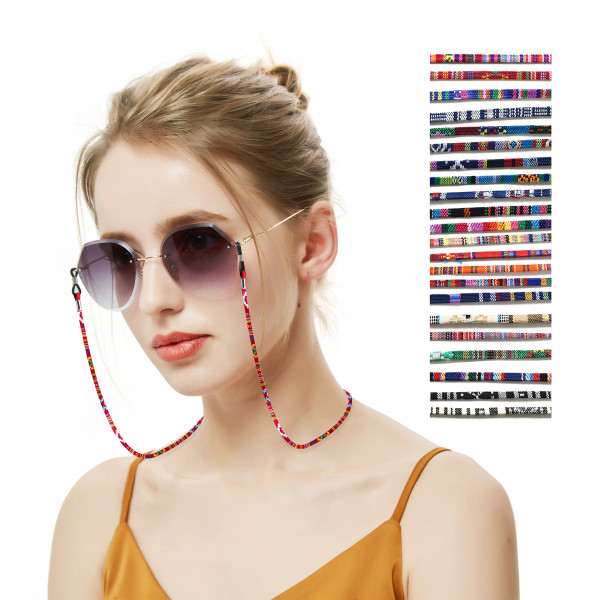 Glasses rope ethnic style glasses lanyard anti-lost neck hanging rope multi-color optional colorful glasses rope