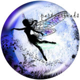 20MM Elves Print   glass  snaps buttons