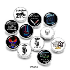 20MM  Car sign  Print   glass  snaps buttons