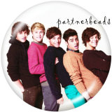 20MM  Famous music  Print   glass  snaps buttons